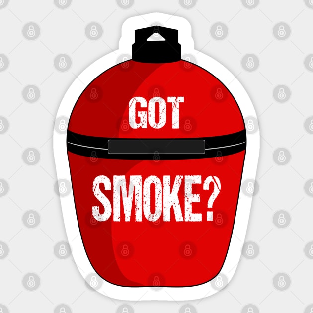 "Got Smoke?" BBQ Sticker by nickmelia18